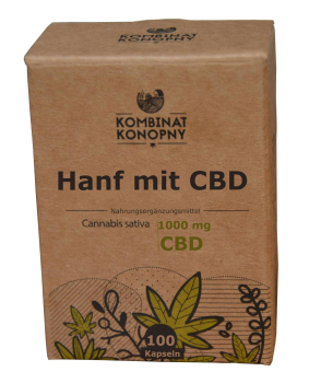 Hanf mit CBD (Cannabidiol), 120 Kapseln, bei Verdauungsproblemen, Migräne, Entzündungen, für Entspannung, bei schmerzhafter Monatsblutung